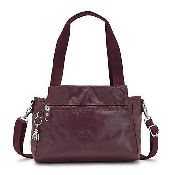 Kipling Elysia Metallic Axelväska Vinröda | SE 1809OK